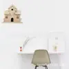 Casa de pájaros decorativa de madera para exteriores Casa de pájaros para jardín Casa de pájaros