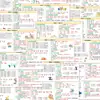 Adesivos de Pontos Chave de Conhecimento da Língua Chinesa do Primeiro Semestre da Primeira Série, Resumo do Conhecimento Chave de Alfabetização em Pinyin, Notas de Estudo, Adesivos Autoadesivos