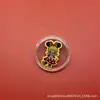 Popular Serie Bubble Mart Oro Puro 999 Pegatinas para Teléfono Móvil para Colección de Amigos Pequeños Regalos Concha de Agua Oro Al por Mayor