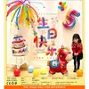 Ins Juego de Globos para Decoración de Cumpleaños Niños Niñas Fiesta de Cumpleaños de Bebé Accesorios para Disfrazar Escena