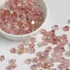 Grânulos Soltos Acrílicos Eletrodepositados de Dois Tons Gradiente com Pequena Coroa Lua Fria com Furo Passante para Acessórios de Pulseiras Artesanais DIY