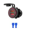 Cargador de Coche 2025 Accesorios de Modificación de Coche Cargador Universal para Coche Motocicleta Teléfono Móvil Conector USB Cargador de Coche