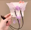 Presilha de Cabelo Antiga Hanfu Borboleta para Crianças Acessórios de Cabelo com Borla Antiga para Meninas Presilha de Cabelo Fita Chinesa Fofa