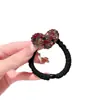 2025 Nova Faixa de Cabeça Coreana Dongdaemun Elegante Coração Cabeça de Diamante Celebridade da Internet Simples Elástico de Cabelo Corda de Cabelo Acessórios de Cabelo
