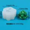 Molde de Silicone de Cacto Suculento Planta Simulada Planta em Vaso DIY Artesanal Vela de Aromaterapia Bolo Molde de Sobremesa