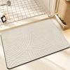 Alfombrillas Personalizadas para Baño, Alfombrillas Antideslizantes de Barro Diatomeas Estilo Simple, Personalizables con Diseños Impresos, Felpudos para Puerta de Baño Transfronterizos, Al por Mayor en Stock