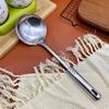 Espátula de Aço Inoxidável, Espátula de Cozinha Multifuncional, Espátula para Cozinhar, Colher de Cozinha Anti-Escaldante de Cabo Longo sem Rebarbas