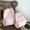 Mochila Casual Simple de Color Sólido Gran Capacidad Ligera Versátil Mochila de Viaje Hombres y Mujeres Exterior Estudiante Mochila Escolar Mujeres