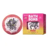 Bola de Sal de Baño con Aroma a Rosa de Etiqueta Completa en Inglés Transfronteriza, Bomba de Baño para Bañarse y Limpiar, Venta al por Mayor de Fabricantes de Comercio Exterior