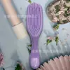 Pente de Massagem Macaron TT Dentes Redondos Não Machucam o Couro Cabeludo Doméstico Portátil Antiestático Uso Úmido e Seco Estilo Fofo