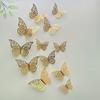 Decoración de calcomanía de pared de mariposa de papel 3D hueca tridimensional simulación decoración sala de estar ojo de clavo corrector hogar autoadhesivo ventana
