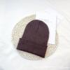 Gorra Fluorescente Amazon Gorra de Lana Acrílica para Pareja para Hombre y Mujer Europea y Americana Otoño e Invierno Gorro Tejido Tipo Jersey Sombrero Color Caramelo