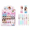 Nueva caja sorpresa de anime pluma gel de alto valor de color juego dimensional pluma de agua 0.5 pluma negra alto valor de color caja sorpresa al por mayor
