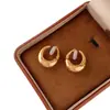 Pendientes de Aro Minimalistas Metálicos Clip-On para Mujer Sin Perforaciones, Nuevos Pendientes de Lujo de Nicho 2025, Estilo Exagerado