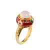 Brincos de moda de prata com personagem atacado joias de prata S925 estilo nacional da Tailândia esmalte brincos de corindo vermelho novos produtos