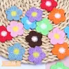 Populares Flores Bordadas de Cinco Pétalos Solubles en Agua en Múltiples Colores para Fundas de Teléfono, Accesorios para el Cabello, Ropa Infantil, Bolsas, Parches Decorativos DIY