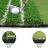 Ventas Directas de Fábrica Tapete de Golf Práctica de Swing Tapete de Golpeo Doble Línea Blanca Doble Césped Auxiliar Tapete de Golpeo de Golf