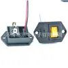 Interruptor de barco amarelo iluminado com certificação CE Tipo-C dois em um painel de controle de máquina de mahjong 2P LN-03