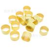 Herramienta de costura casera DIY, dedal dorado, anillo ajustable, manguito de anillo dorado, prensatelas de aguja para costura casera