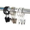 Gancho para cortina de ducha de metal con clip, anilla para colgar, de fábrica en eBay