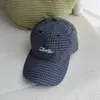 Nova Boina de Baseball Xadrez Primavera e Outono para Mulheres de Blogueira Retrô Coreana, Faz o Rosto Parecer Menor, Aba Curva, Boina de Baseball Casual de Casal para Homens