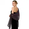 Xale de Chiffon de Alta Qualidade e Luxo para Trajes de Noite, Madrinhas, Vestidos de Casamento, Cheongsam, Lenço de Festa, Uso Duplo para Mulheres