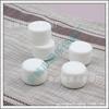 Botella de Crema Blanca de 10g Botella de Ungüento Botella de Prueba de Mascarilla Facial Botella de Ungüento de 10ml Botella de Boca Ancha Botella de Aceite Facial