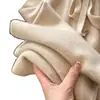 Pantalones de punto de lana gruesa y fluida de cintura alta para mujer, nuevos pantalones largos rectos suaves casuales para otoño/invierno 2026