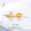 Accesorios Tradicionales Chapados en Oro para Bricolaje con Cristal Blanco Natural, Cinco Cuentas de Sutra y una Cuenta Espaciadora de Mariposa Buda