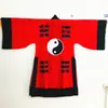 Ropa Taoísta para Hombres, Túnicas Taoístas Tradicionales, Disfraces Taoístas Antiguos para Cine y Televisión, Túnicas Taoístas, Ropa con los Ocho Trigramas, Uniformes de Tai Chi, Ropa Amarilla de Práctica, Campana Amarilla