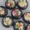 Venta al por mayor transfronteriza Arte para uñas de Navidad Diamante Papá Noel Copo de nieve Elementos de regalo Remaches de aleación Perla Decoraciones Mixtas