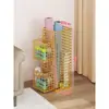 Cesta de Armazenamento para Tapete de Yoga Casa Multifuncional Equipamento de Fitness Prateleira de Artigos Esportivos Suporte para Raquete de Badminton Prateleira
