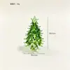 Árvore de Natal sólida de vidro Zibo transfronteiriça decoração de mesa de escritório pequeno ornamento janela presente arranjo de Natal