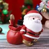 Nuevo producto transfronterizo: Casa de Navidad luminosa para guardar y portalápices con lámpara, adorno de escritorio creativo de gran venta, pequeña decoración navideña