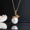 Accesorios DIY Plata de Ley S925 Estilo Corrector Bolsa de la Suerte Colgante de Perla Base Colgante Exquisito Base de Plata Materiales Hechos a Mano 10-