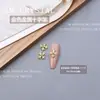 Accesorios ZM para Uñas con Diseño de Cruz Dorada y Corazón Cromado, Pegatinas Metálicas para Uñas con Destellos de Luz Sagrada y Pedrería 34