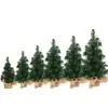 Vários Tipos de Árvores de Natal de Mesa, Árvores de Natal Nevadas com Flocos no Estilo Ins Nórdico, Árvores de Natal Artificiais Xadrez no Estilo Country Americano