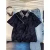 Diseño tie-dye, con cuello, manga corta, para hombre, verano, nuevo, casual, moderno, retro, holgado, alta costura, versátil, camiseta top