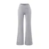 Pantalones Deportivos de Yoga Casuales con Cintura Cruzada, Nuevo Estilo Primavera, Versátiles Elásticos Ajustados de Color Sólido Pierna Recta, Pantalones Largos hasta el Suelo