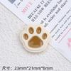 Accesorios de Resina Dibujo Animado Hecho a Mano DIY Pegamento Crema Horquilla Agujero Hebilla de Zapato Decoración de Joyería Lindo Arroz Café Gatito Garra
