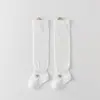 Calcetines para Bebé Primavera y Verano Malla Algodón Tipo a 0-3 Meses Bebé Recién Nacido Calcetines Sin Costuras Anti-Mosquitos Calcetines Hasta la Rodilla