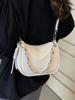 Bolsa Pequena Vermelha de Luxo e Estilosa para Mulheres 2024 Nova Moda Versátil Bolsa Transversal Bolsa Quadrada Pequena Casual de Nicho
