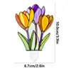 Tyu641-664 Vaso de Flor de Acrílico Decorativo Plug-In Vitral Ornamentos para Plantas Flores Artificiais