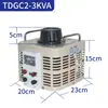 Regulador 220V Monofásico TDGC2-500W Autotransformador Doméstico Tipo Contacto Regulador Aislamiento 0-250v
