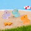 Paisaje en Miniatura que Brilla en la Oscuridad Linda Capibara Adorno de Escritorio Artesanía de Resina Pequeña Capibara