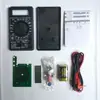 Kit de multímetro digital Componentes prácticos para producción electrónica Componentes de ensamblaje para enseñanza DIY de electrónica