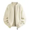 Cárdigan de punto jacquard retro transfronterizo, suéter holgado para hombre para otoño e invierno, top texturizado de estilo étnico