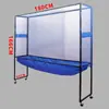 Rede de Pegar Bolas de Tênis de Mesa para Mesa, Rede de Coleta de Bolas de Chão, Coletor de Bolas com Suporte para Várias Bolas, Rede Móvel de Coleta de Bolas