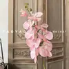 Decoración de Mesa Escandinava de Falenopsis de 9 Cabezas Impresa en 3D Película Floral de Boda Flor Artificial de Falenopsis Accesorios para Fotografía