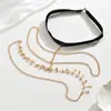Ropa Zhuru Suministro Transfronterizo Europeo y Americano Estilo Bohemio Cadena de Cadena con Borla de Estrella Anillo para Muslo H0047